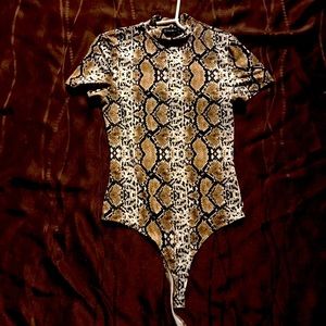Snake skin bodysuit